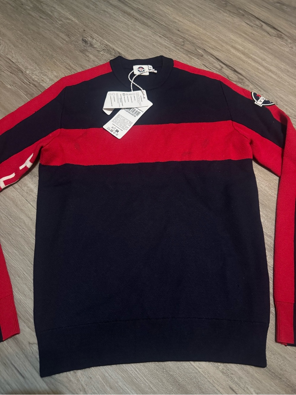 VUARNET NAVY/RED MEN'S RACING PULLOVER - Picture 2 of 6